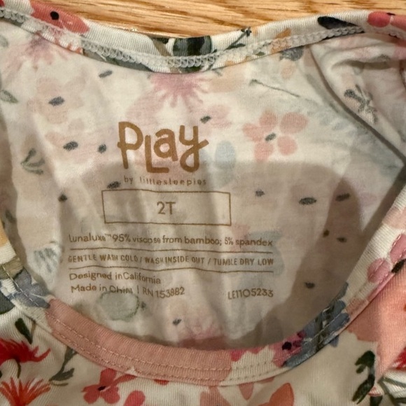 Little Sleepies Floral Play Dress Mauve Meadow - Picture 5 of 5